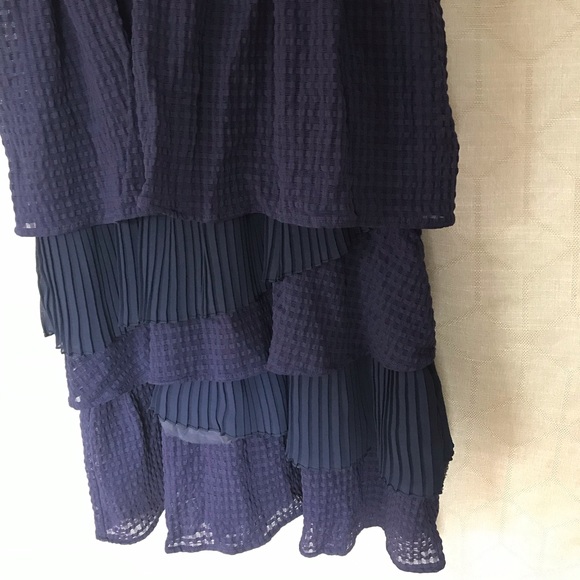 Anthropologie Ric Rac Gingham Ruffle Tiered Dress - Picture 5 of 8